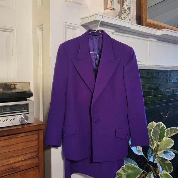 Vintage 1980s Gianni Versace Purple Dress Suit - Picture 9 of 9